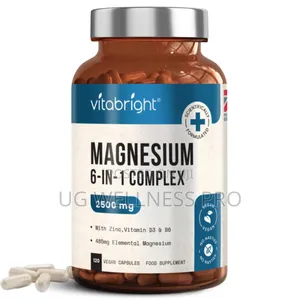 New Leaf Magnesium Complex 6-in-1 Supplement With Zinc 120 Caps 40 Day
