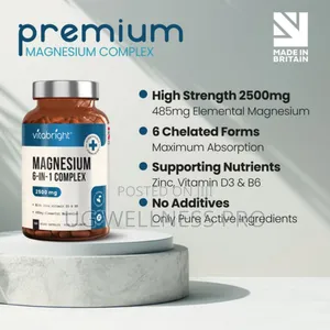 New Leaf Magnesium Complex 6-in-1 Supplement With Zinc 120 Caps 40 Day