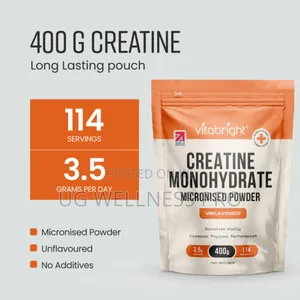 New Leaf Creatine Monohydrate Powder 400 Grams ~ 114 Day Supply