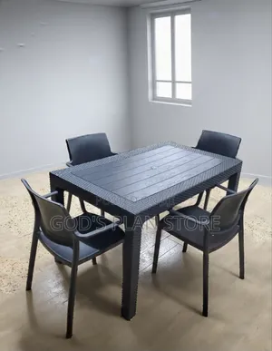 Originally Plastic Table and Chairs Originally Plastic Table and Chair