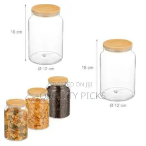 Storage Jars With Bamboo Lids