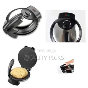 Sonashi Pizza Chapati Maker Roller Non-Stick - Silver/Black