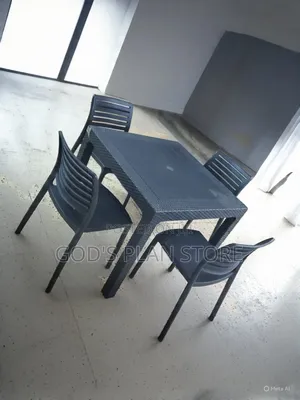 Europa Leisure Dining Plastic Table and Chairs Plastic Table and Chair