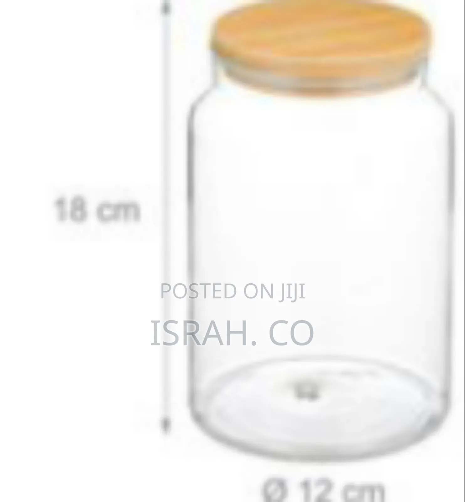 Elegant Glass Storage Jar Set With Wooden Lids