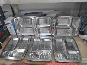 Square Partitioned Dinner Plates 6pcs