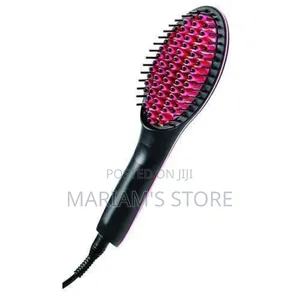 Hair Straightener Hot Comb - Black