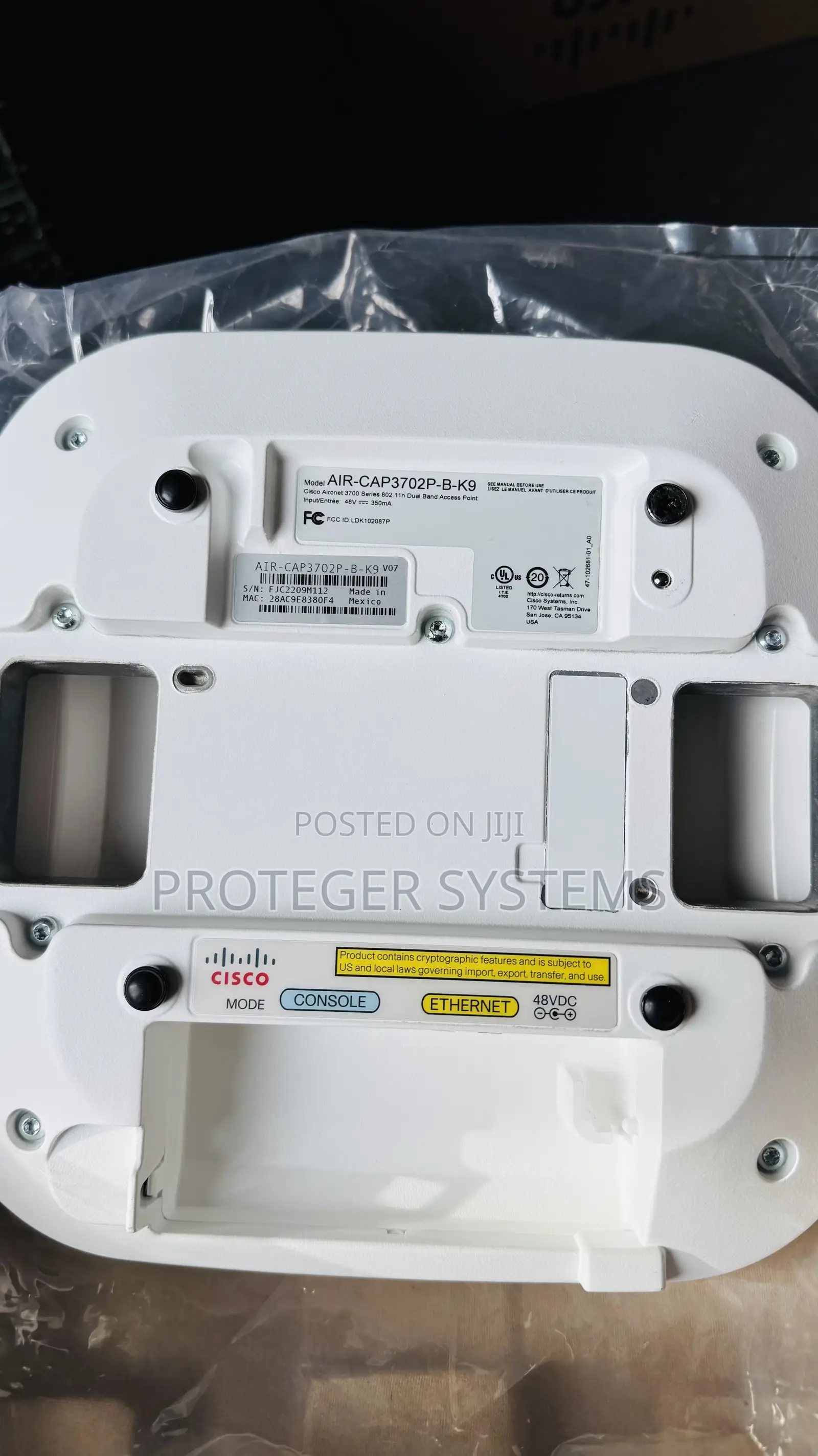 Cisco Air-Cap3702p-B- Access Point.