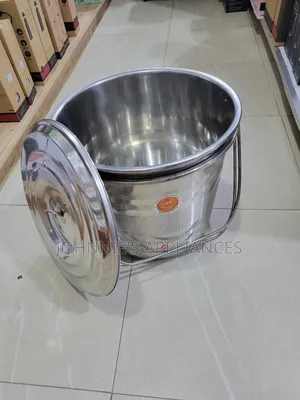 20l Stainless Steel Storage Bucket With Lid – Heavy Duty Multipurpose