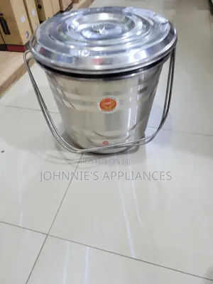 20l Stainless Steel Storage Bucket With Lid – Heavy Duty Multipurpose