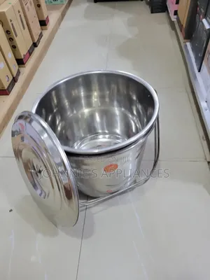 20l Stainless Steel Storage Bucket With Lid – Heavy Duty Multipurpose