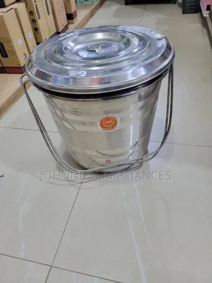 20l Stainless Steel Storage Bucket With Lid – Heavy Duty Multipurpose