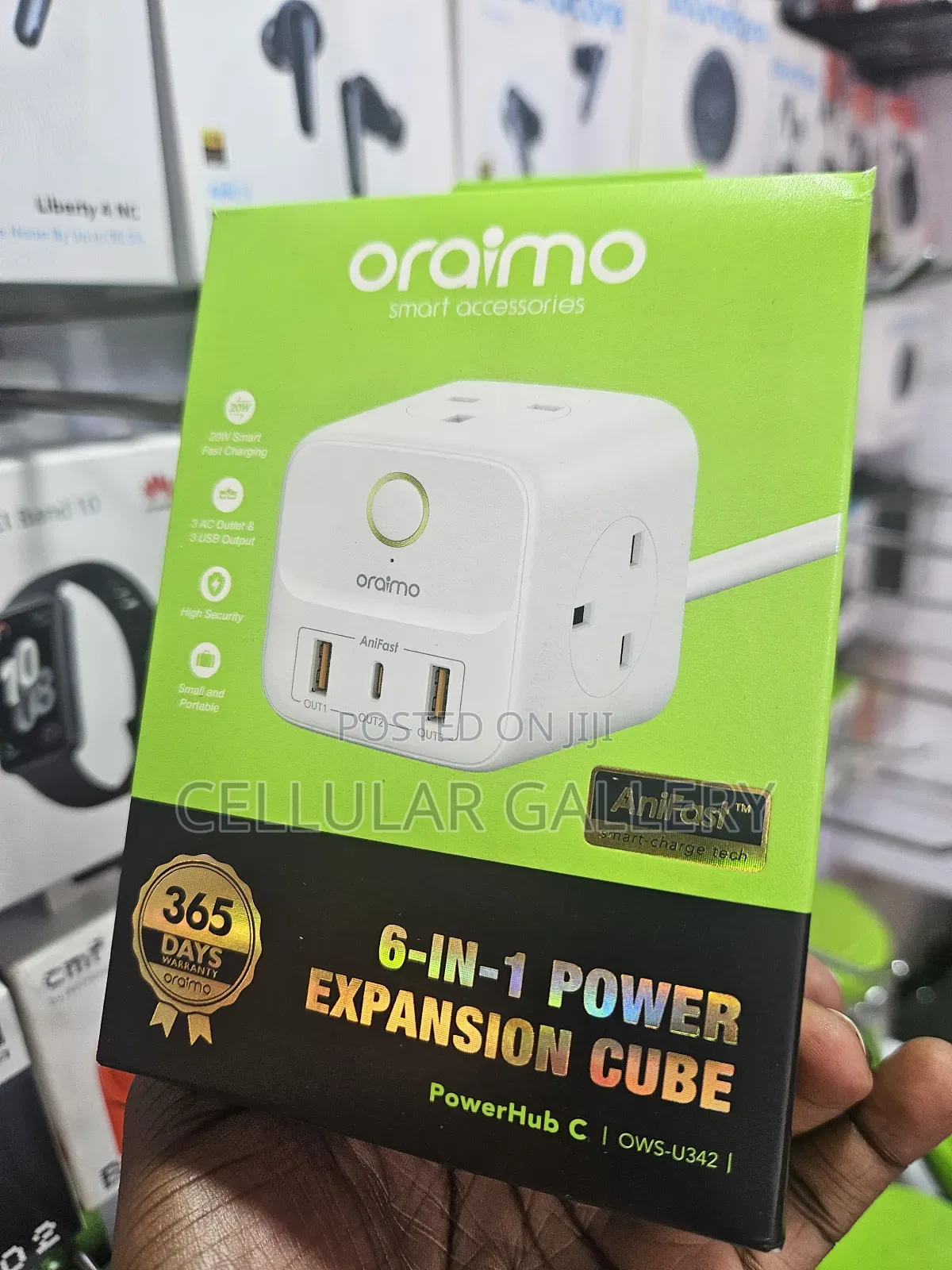 Oraimo 6-in-1 Power Expansion Cube