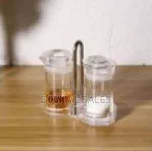 Elegant Glass Oil Spice Dispenser Set