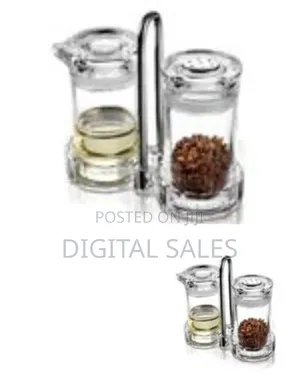 Elegant Glass Oil Spice Dispenser Set