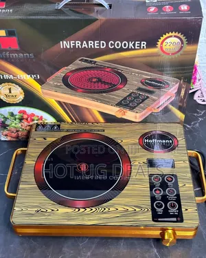 Hoffman Single Electric Infrared Cooker Stove Hotplate Black