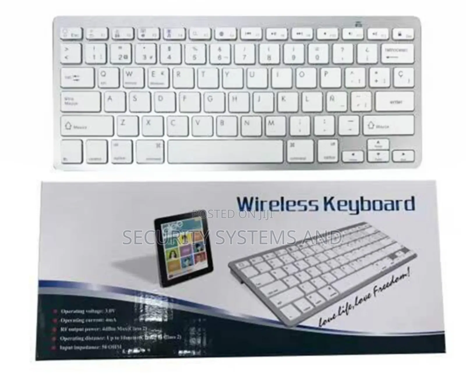 Wireless Bluetooth Keyboard for Android, Ios, Macbook, Laptop, Pc