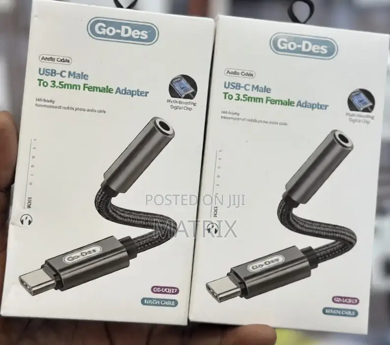 Go-Des Type C Audio Adapter Usb-C to Dc 3.5mm Headphone Jack