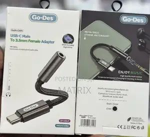 Go-Des Type C Audio Adapter Usb-C to Dc 3.5mm Headphone Jack