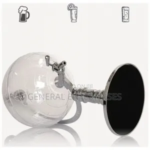 Globe-Shaped Beverage Dispenser Designed for Serving Beer, Wine