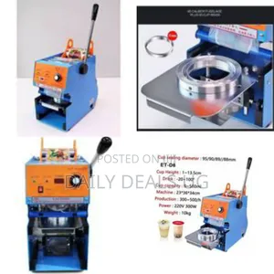 Commercial Manual Cup Sealer Machine - Multicolor