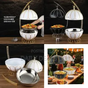 Elegant Hanging Dome Chafing Dish And Food Warmer - Multicolor