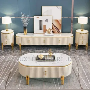 Tv Stand and Center Table Set/Oval Design