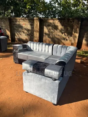 L Sofa Set/Gray Black