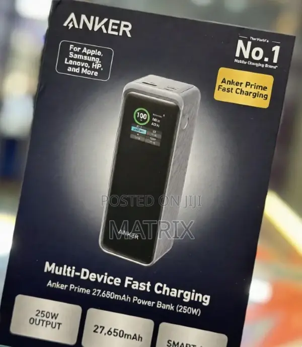 Anker Prime Power Bank, 27,650mah 3-Port 250w Power Bank