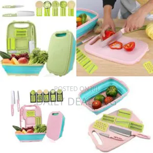 Multifunctional Kitchen Slicer, Grater, and Prep Set - Multicolor