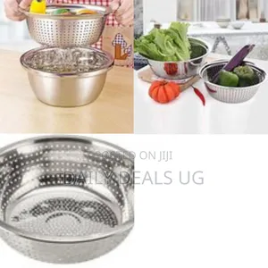Stainless Steel Colander / Strainer Basket - Silver