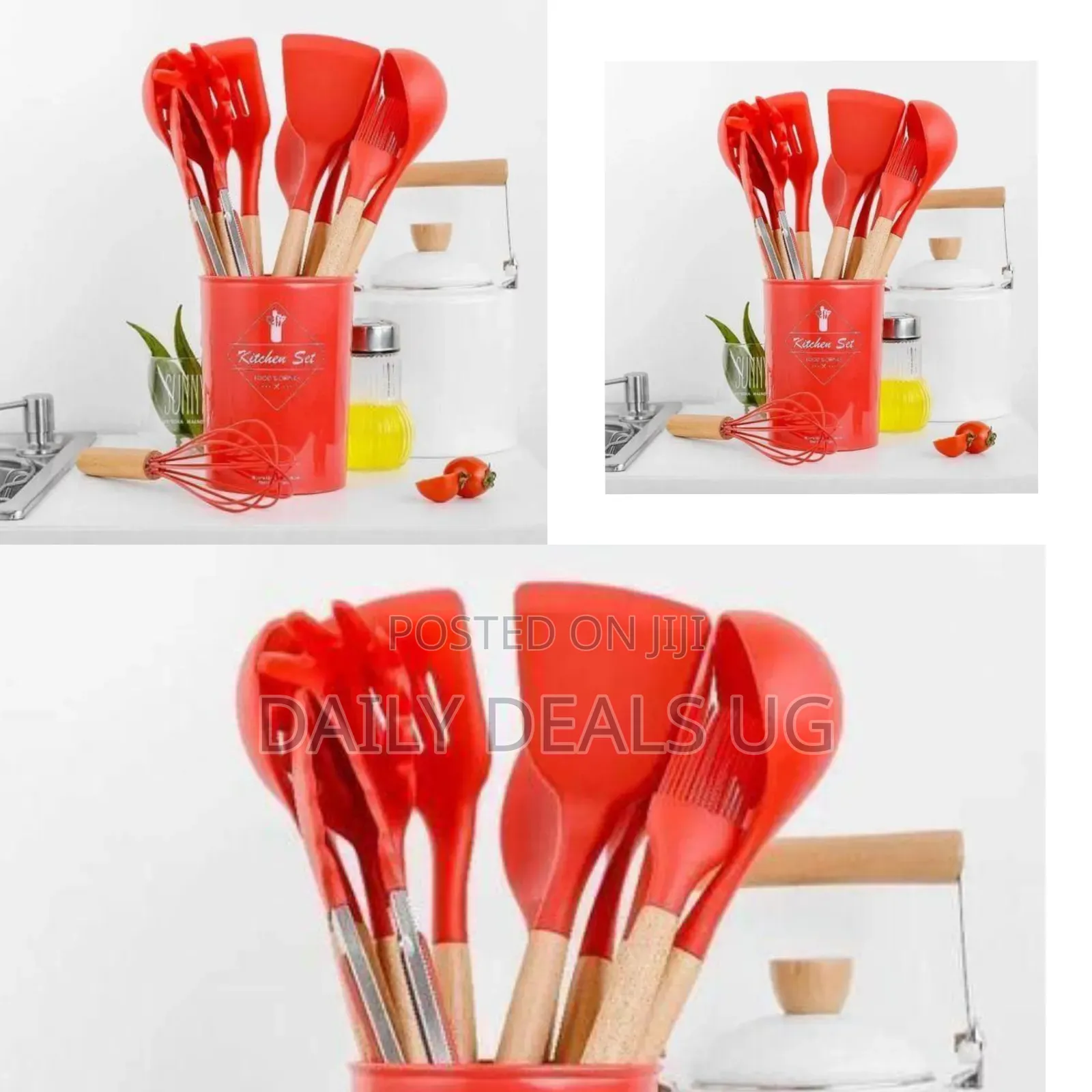 12-Piece Silicone Cooking Utensil Set - Multicolor