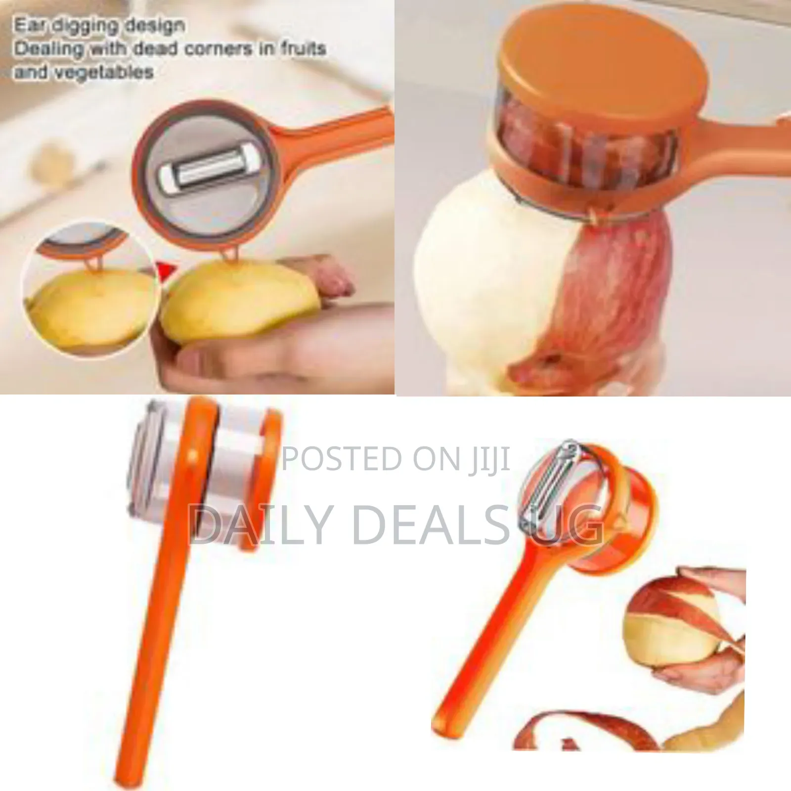 Versatile Multi-Blade Rotary Vegetable and Fruit Peeler - Multicolor