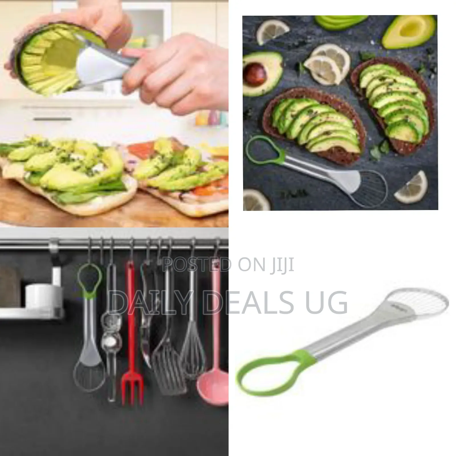 Efficient Stainless Steel Avocado Slicer - Multicolor