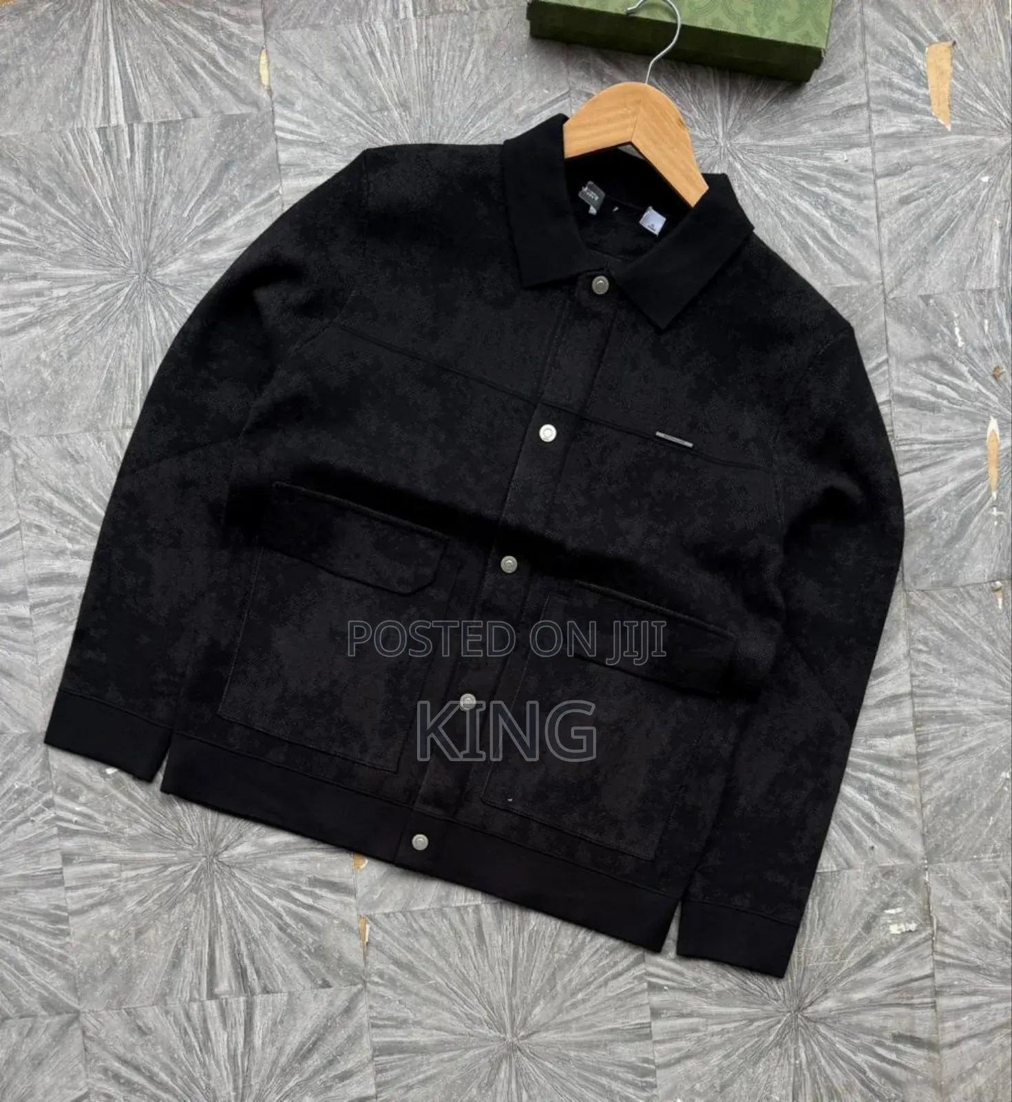 New Order Black Work Jacket, Chore Coat