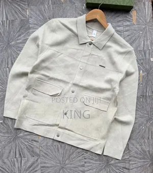 Lacoste Heavy Cotton Denim Overshirt Jacket.