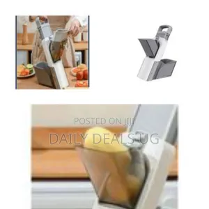 Vertical Multi-Function Adjustable Mandoline Slicer and Chopper