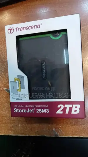 Transcend Storejet 25m3 2tb Portable Hard Drive.