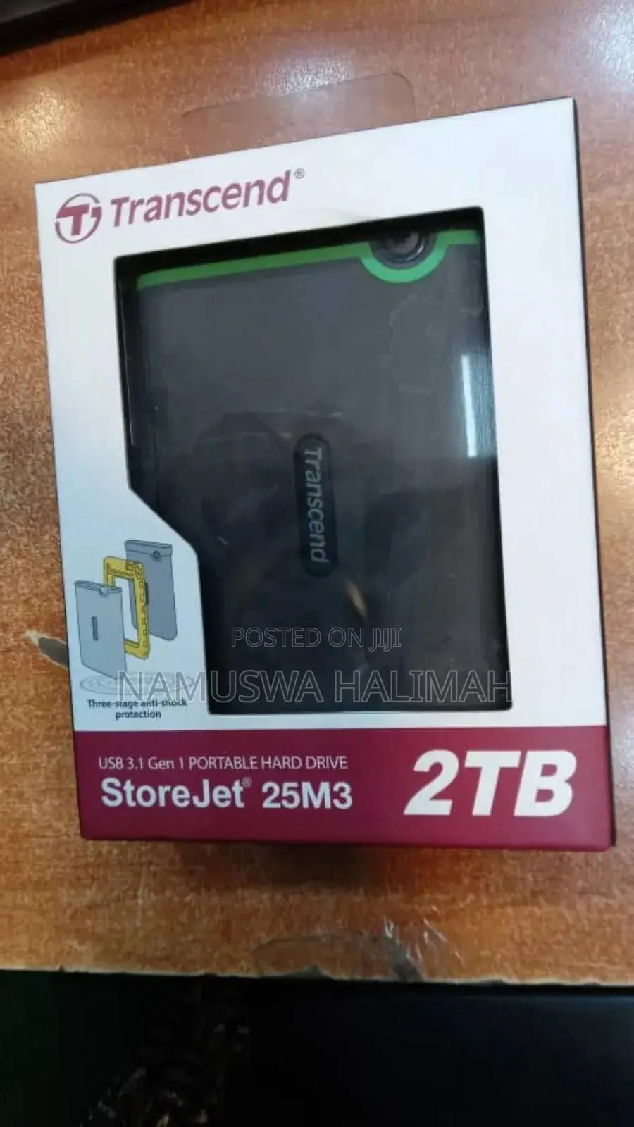 Transcend Storejet 25m3 2tb Portable Hard Drive.
