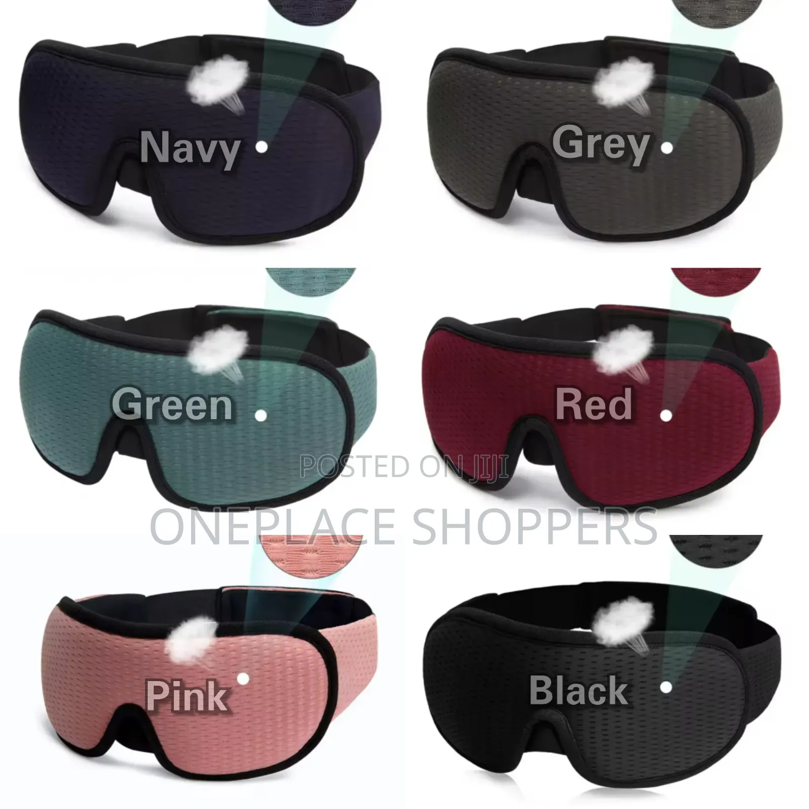 3d Mask For Sleep Eye Mask Lights Blockout Soft Padded Sleeping Fabric