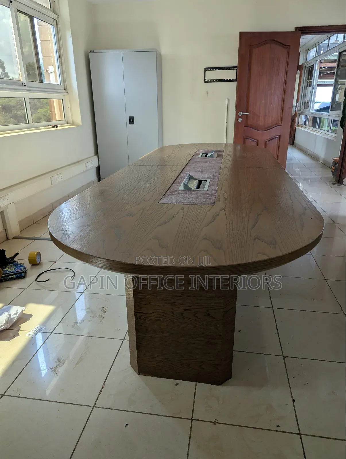 Second Hand Boardroom Table for 8, to 10 People With Charging Sockets