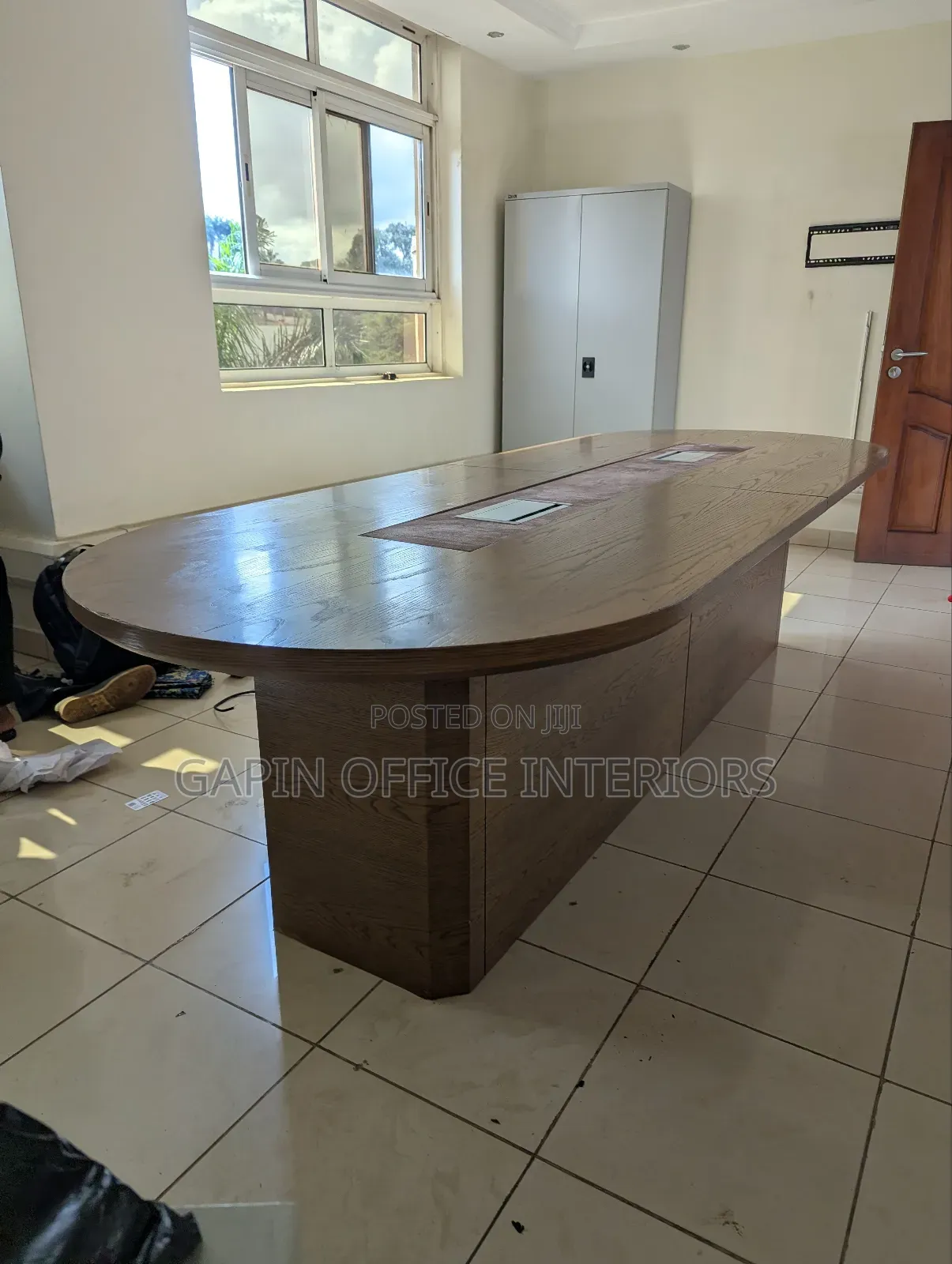 Second Hand Boardroom Table for 8, to 10 People With Charging Sockets