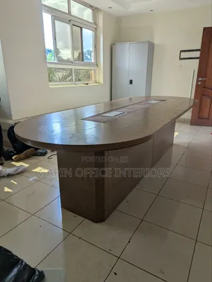 Second Hand Boardroom Table for 8, to 10 People With Charging Sockets
