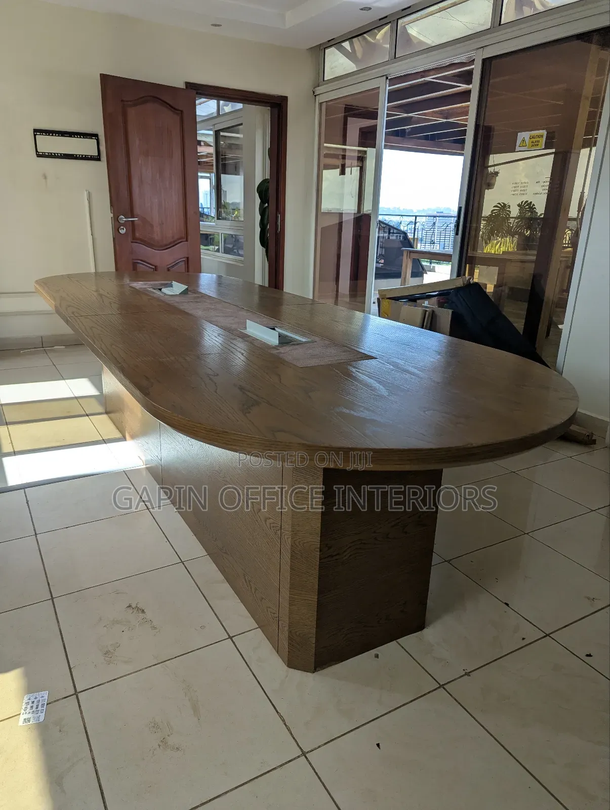 Second Hand Boardroom Table for 8, to 10 People With Charging Sockets