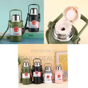 Premium Insulated Stainless Steel Travel Bottle With Carry Strap