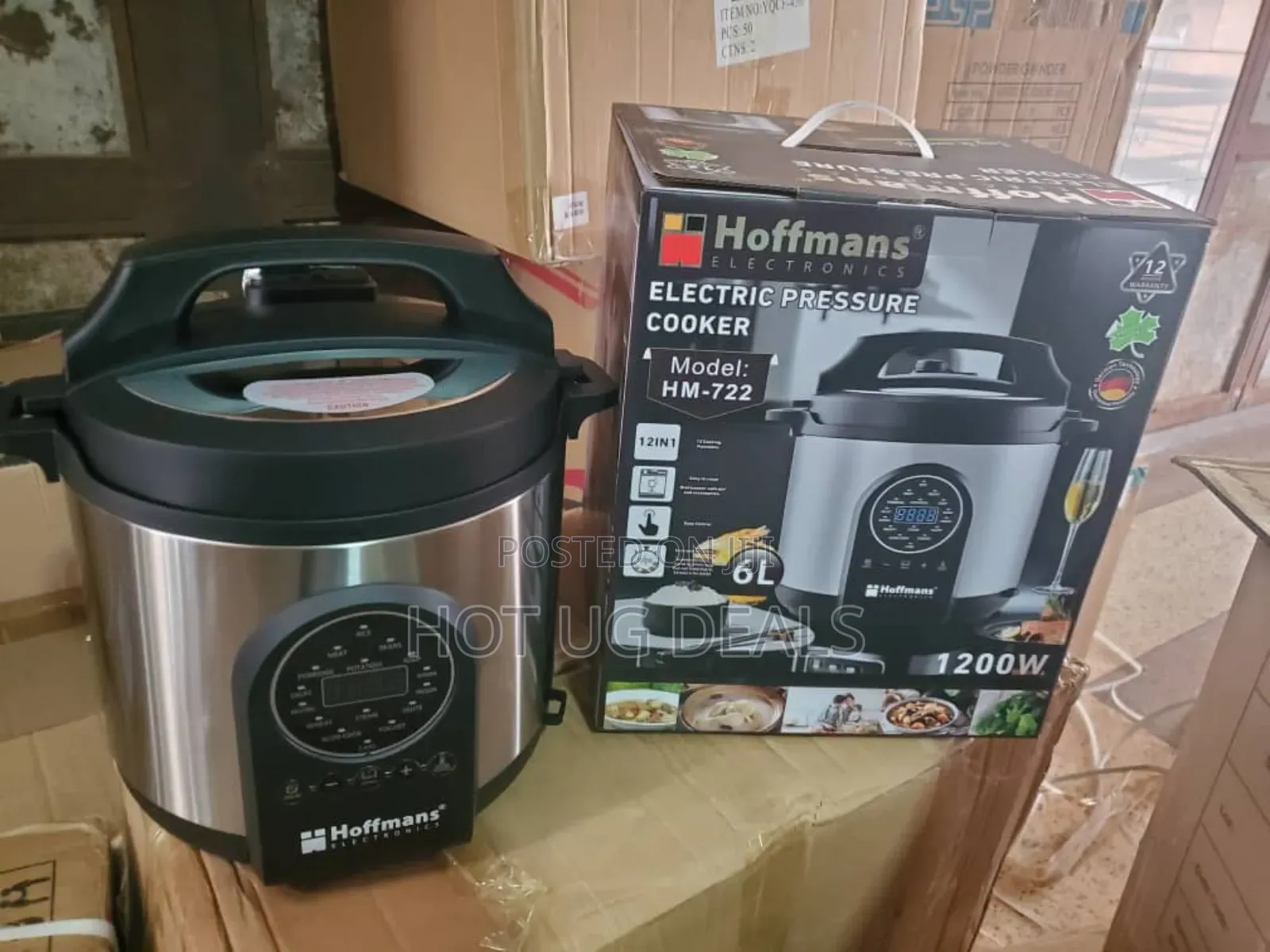 Hoffmans 6l Hm- 722 Multifunctional Pressure Cooker With Steamer