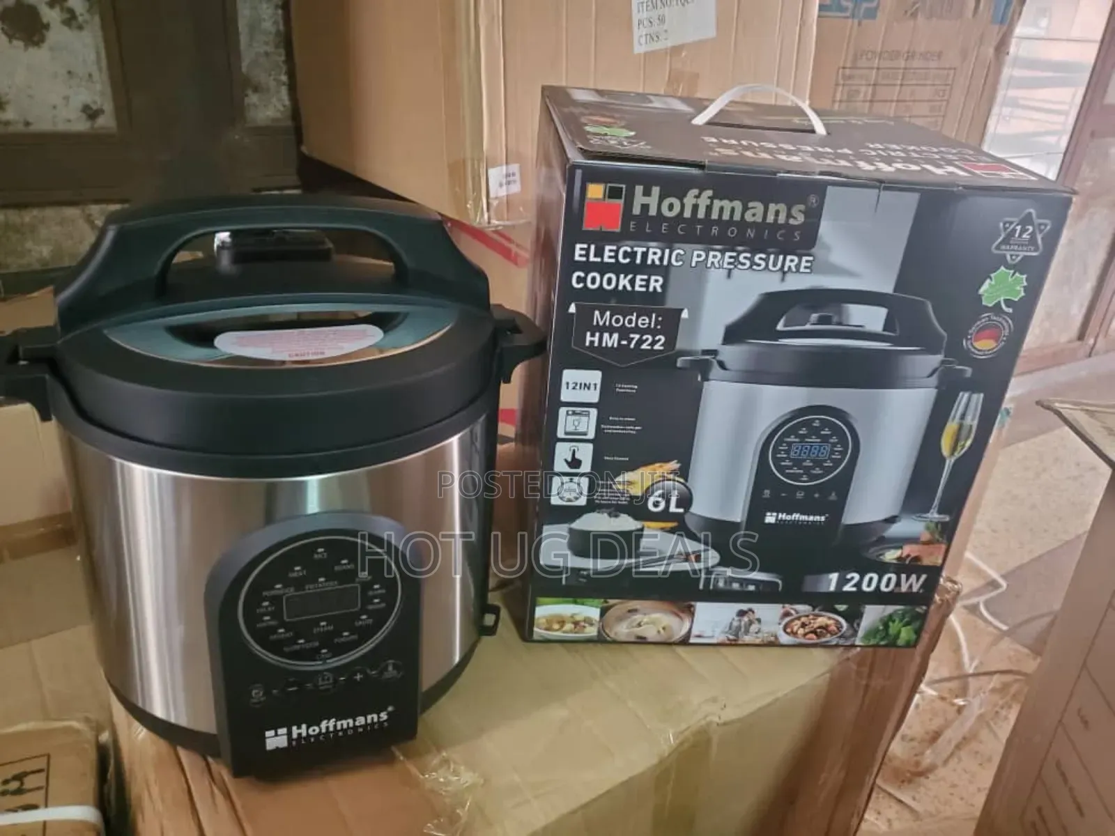 Hoffmans 6l Hm- 722 Multifunctional Pressure Cooker With Steamer