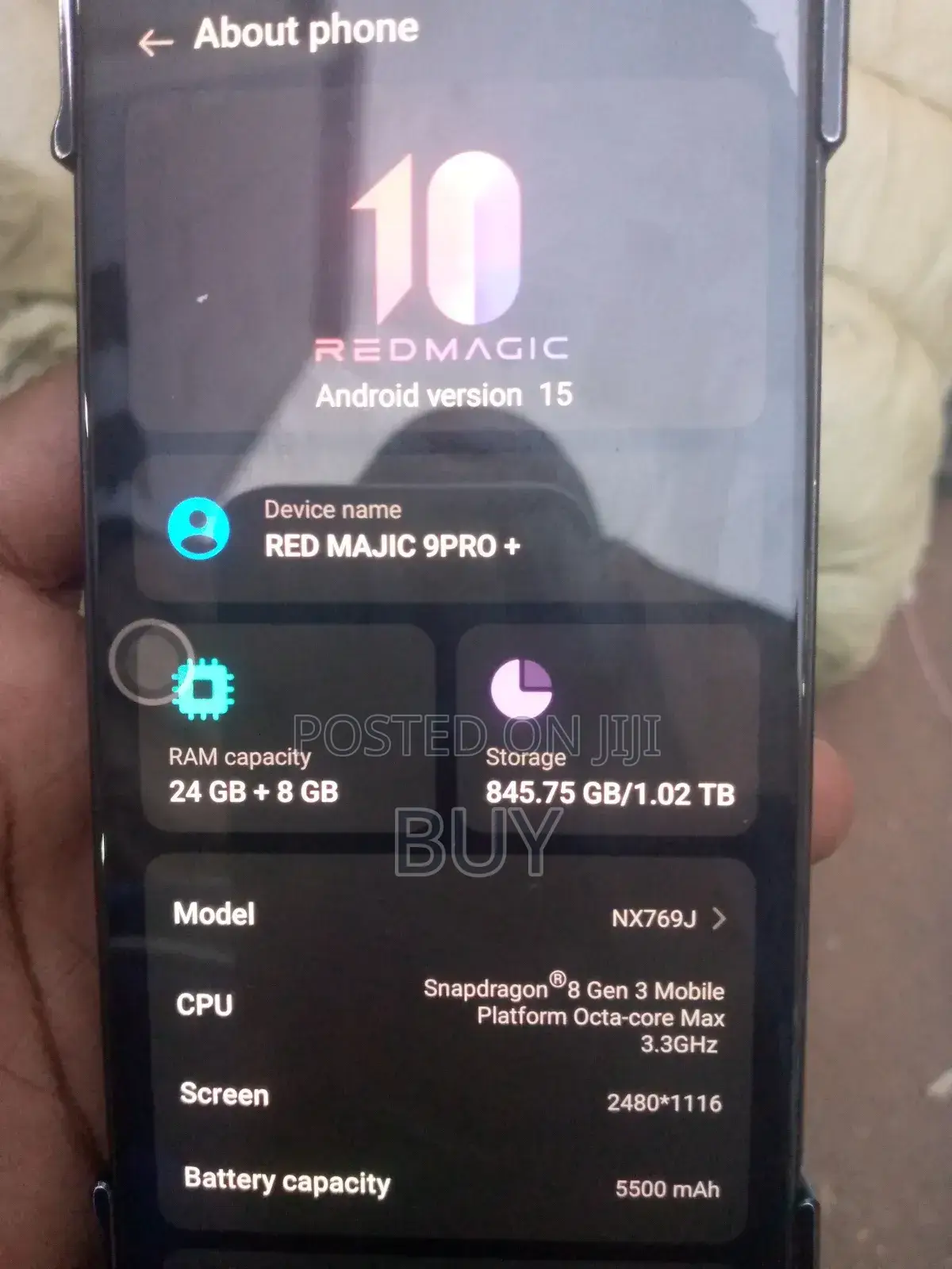 ZTE nubia Red Magic 9S Pro+ 1 TB Red