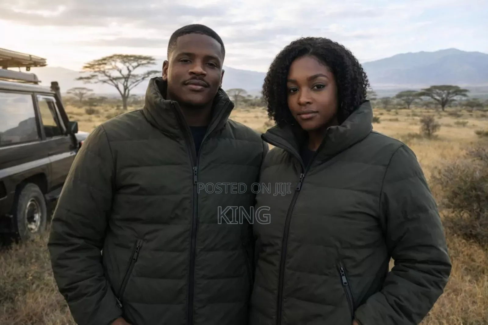 Olive Green Puffer Jackets