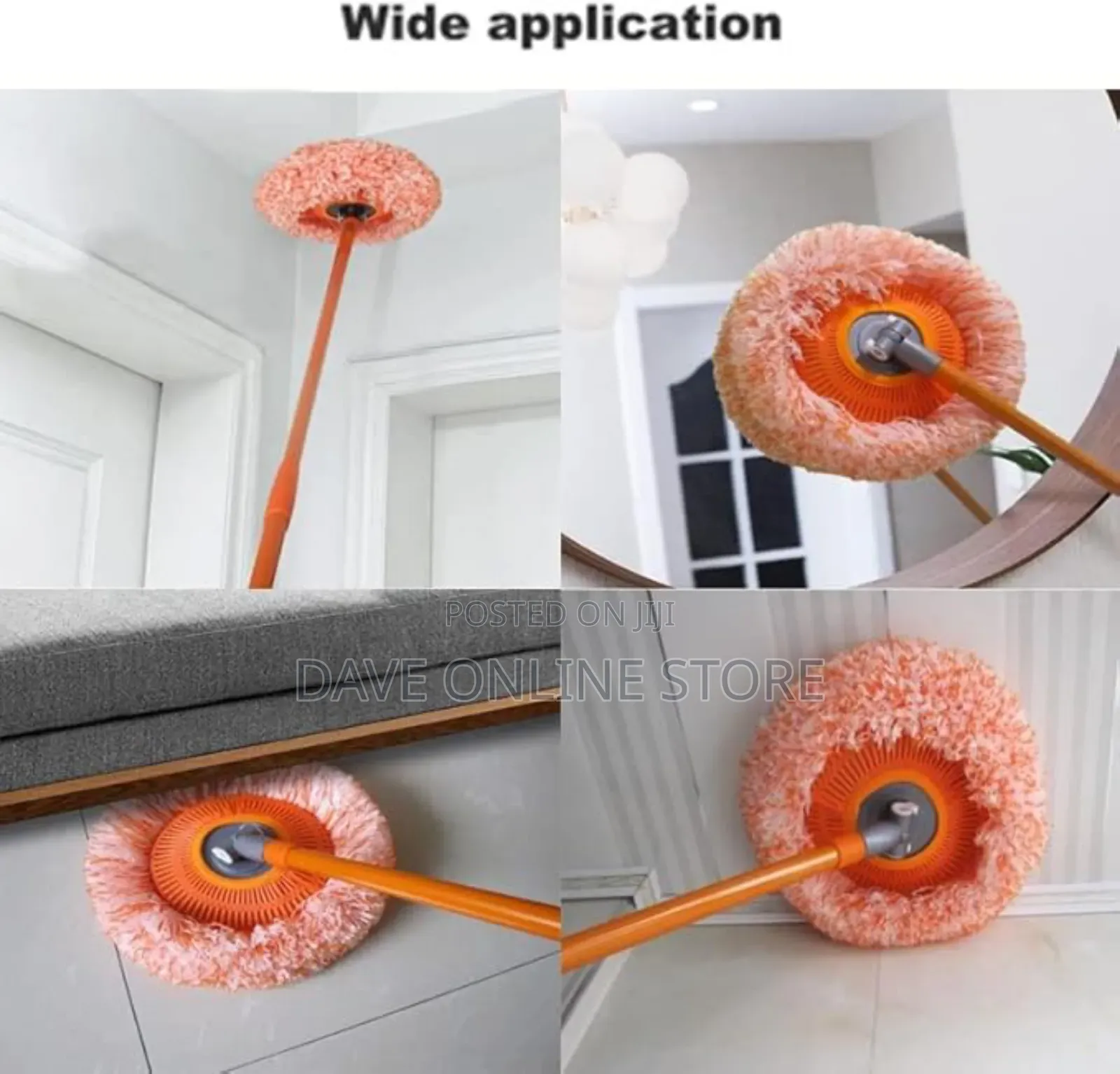 Long Handle 360° Rotatable Adjustable Cleaning Mop,