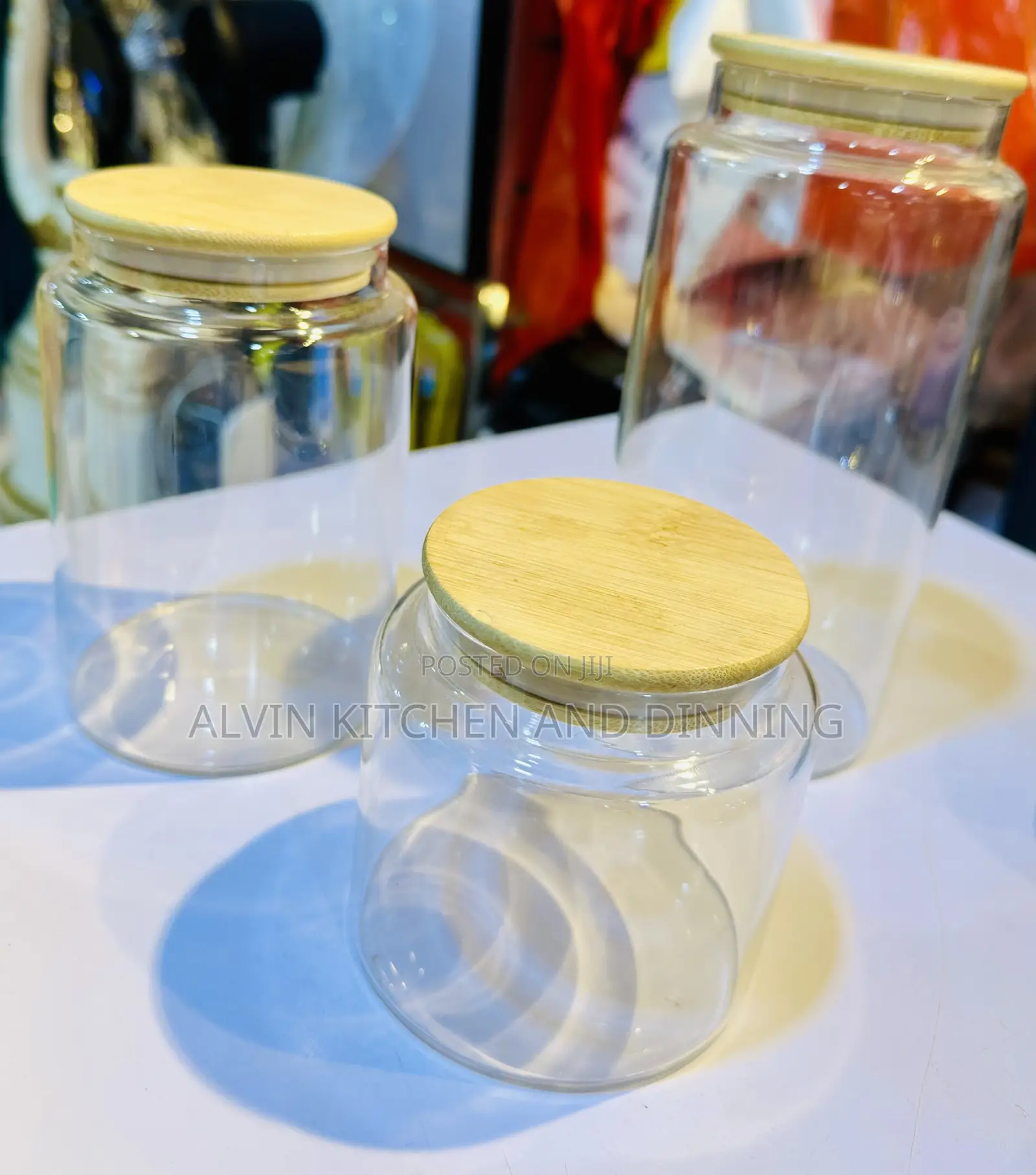 Storage Jars for Storing Cereal, Rice, Pasta and Kitchen Supplies